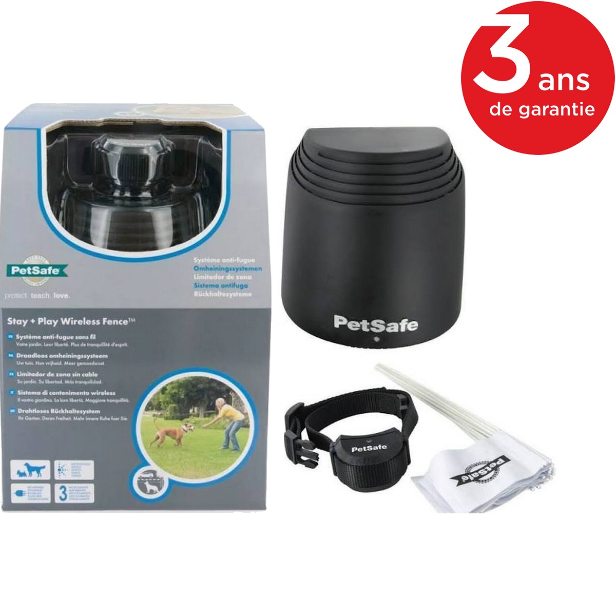 Petsafe - clôture anti fugue pour chiens sans fil rechargeable