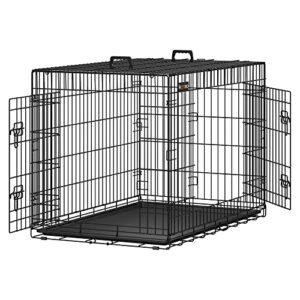 BingoPaw Cage Chien Interieur Solide: Caisse de Transport XXL sur Roulette  Grand Chien Grande Taille - Cages Robuste Extérieur pour Gros Chiens en  Métal avec 3 Porte et Plateau Amovible 117x96x84cm 
